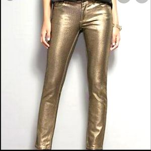 Gold super stretch jean look pant